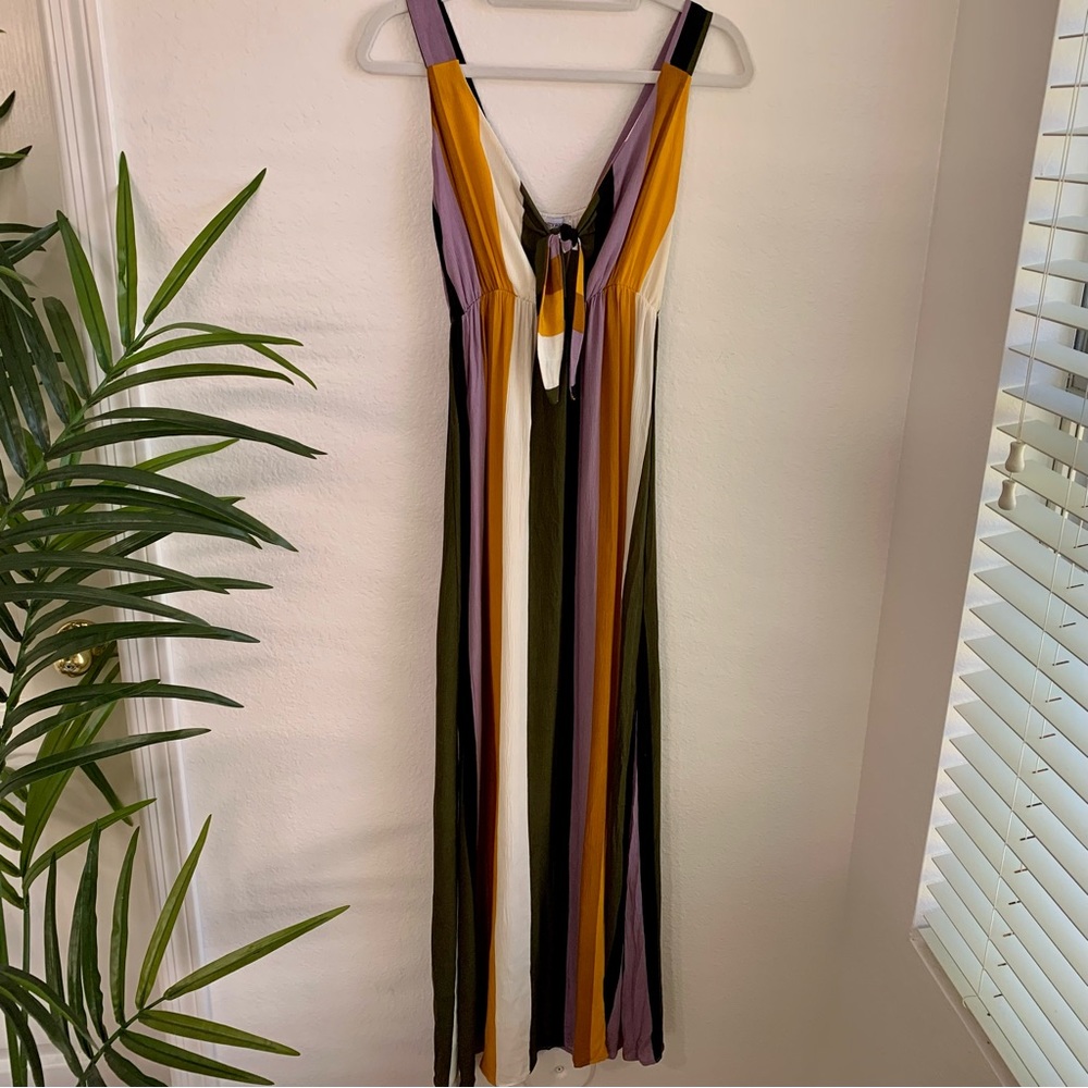 The Vanity Room Striped Maxi Dress